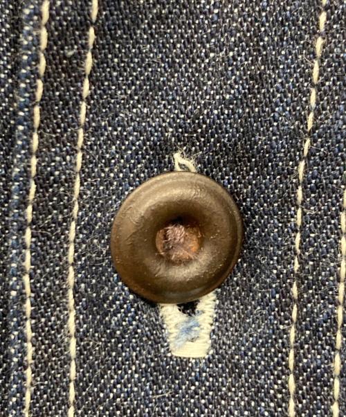 freewheelers（フリーホイーラーズ）freewheelers (フリーホイーラーズ) デニムワークシャツ インディゴ サイズ:14の古着・服飾アイテム