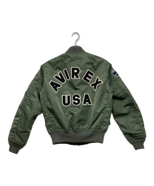 AVIREX（アヴィレックス）AVIREX (アヴィレックス) リバーシブルフライトジャケット グリーン サイズ:Ｓの古着・服飾アイテム