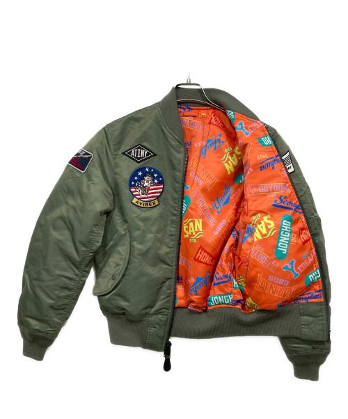 AVIREX（アヴィレックス）AVIREX (アヴィレックス) リバーシブルフライトジャケット グリーン サイズ:Ｓの古着・服飾アイテム