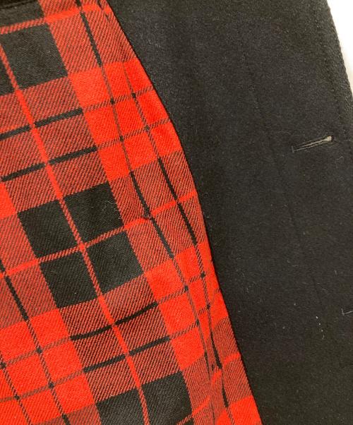 DOLCE & GABBANA（ドルチェ＆ガッバーナ）DOLCE & GABBANA (ドルチェ＆ガッバーナ) メルトンPコート ブラック サイズ:46の古着・服飾アイテム