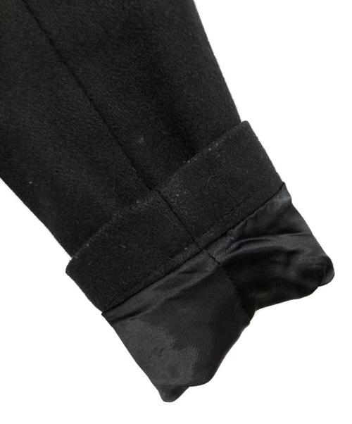 DOLCE & GABBANA（ドルチェ＆ガッバーナ）DOLCE & GABBANA (ドルチェ＆ガッバーナ) メルトンPコート ブラック サイズ:46の古着・服飾アイテム
