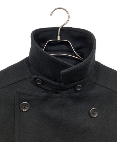 DOLCE & GABBANA（ドルチェ＆ガッバーナ）DOLCE & GABBANA (ドルチェ＆ガッバーナ) メルトンPコート ブラック サイズ:46の古着・服飾アイテム