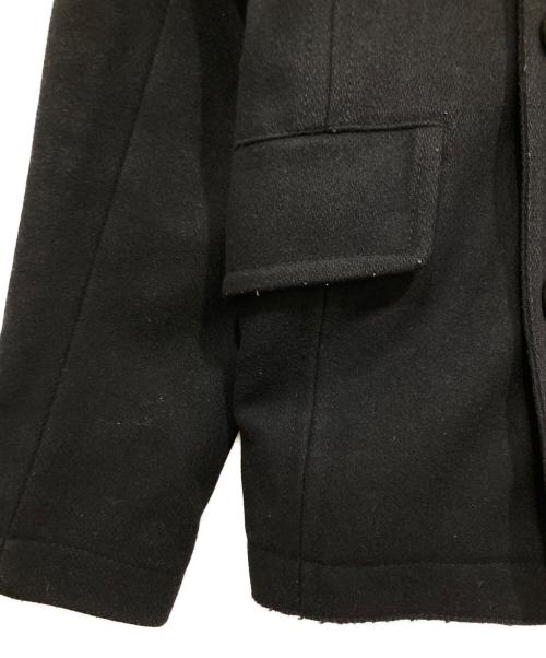 DOLCE & GABBANA（ドルチェ＆ガッバーナ）DOLCE & GABBANA (ドルチェ＆ガッバーナ) メルトンPコート ブラック サイズ:46の古着・服飾アイテム