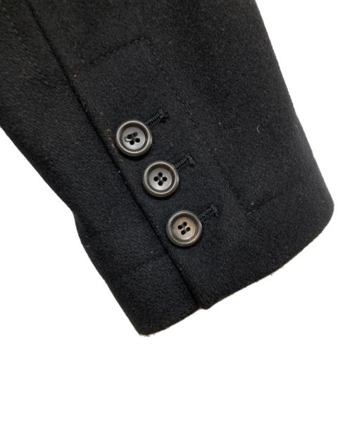 DOLCE & GABBANA（ドルチェ＆ガッバーナ）DOLCE & GABBANA (ドルチェ＆ガッバーナ) メルトンPコート ブラック サイズ:46の古着・服飾アイテム