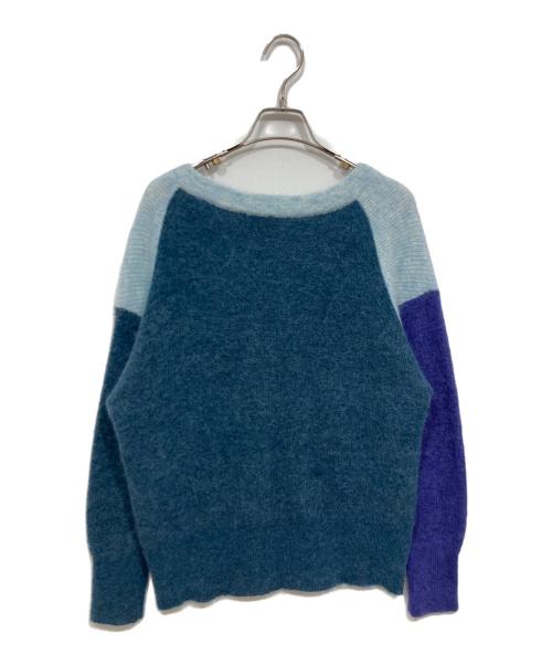 Sybilla（シビラ）Sybilla (シビラ) カラーブロックモヘアニット ブルー サイズ:1の古着・服飾アイテム