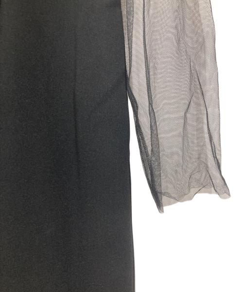 BEIGE（ベイジ）BEIGE (ベイジ) メッシュ切替ワンピース ブラック サイズ:4の古着・服飾アイテム