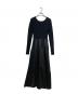 styling/（スタイリング）の古着「リブニットドッキングワンピース」｜ブラック