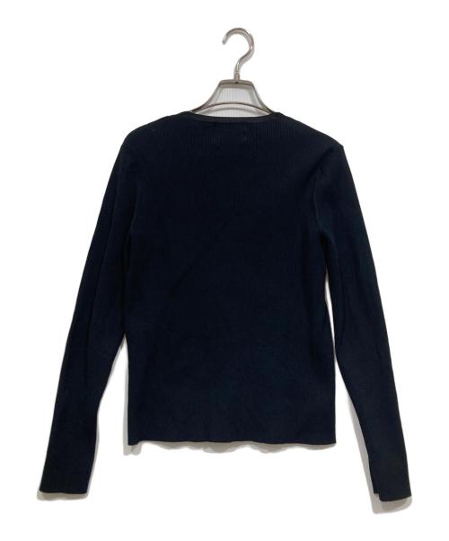 BEIGE（ベイジ）BEIGE (ベイジ) リブニットカーディガン ブラック サイズ:4の古着・服飾アイテム