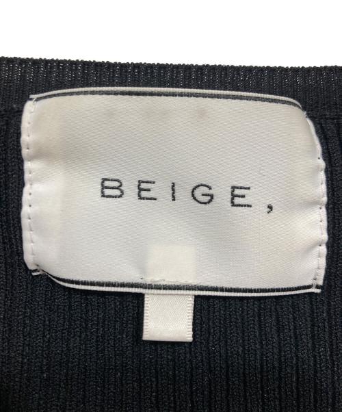 BEIGE（ベイジ）BEIGE (ベイジ) リブニットカーディガン ブラック サイズ:4の古着・服飾アイテム