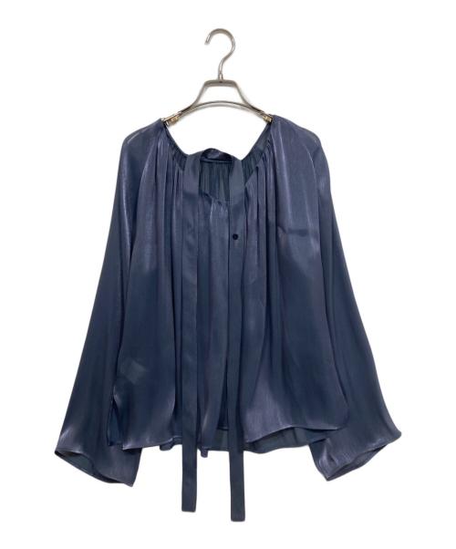 STUNNING LURE（スタニングルアー）STUNNING LURE (スタニングルアー) ボウタイブラウス ネイビー サイズ:Ｍの古着・服飾アイテム
