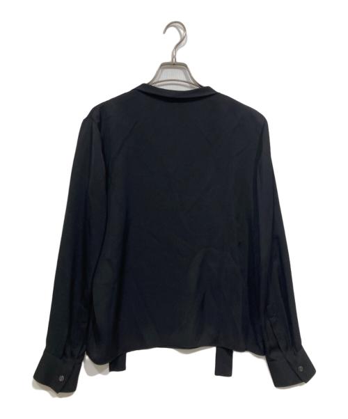 theory（セオリー）theory (セオリー) ボウタイシルクブラウス / MODERN GGT OPEN NK TIE BL ブラック サイズ:Sの古着・服飾アイテム