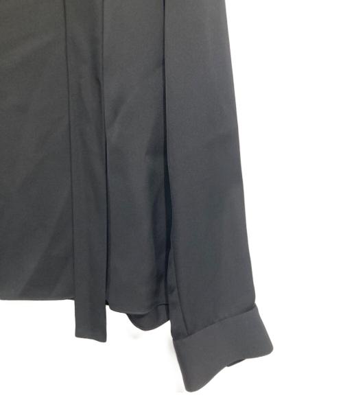 theory（セオリー）theory (セオリー) ボウタイシルクブラウス / MODERN GGT OPEN NK TIE BL ブラック サイズ:Sの古着・服飾アイテム