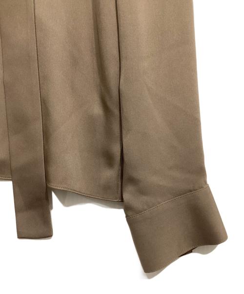 theory（セオリー）theory (セオリー) ボウタイシルクブラウス / MODERN GGT OPEN NK TIE BL ベージュ サイズ:Ｓの古着・服飾アイテム