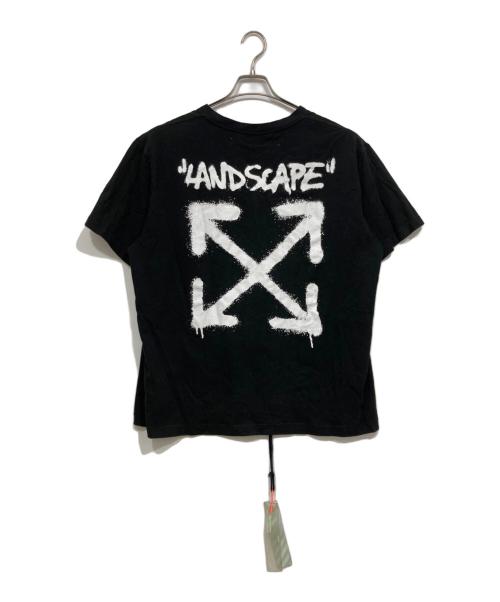 OFFWHITE（オフホワイト）OFFWHITE (オフホワイト) 19AW/LANDSCAPE LOGO TEE ブラック サイズ:Ｌの古着・服飾アイテム