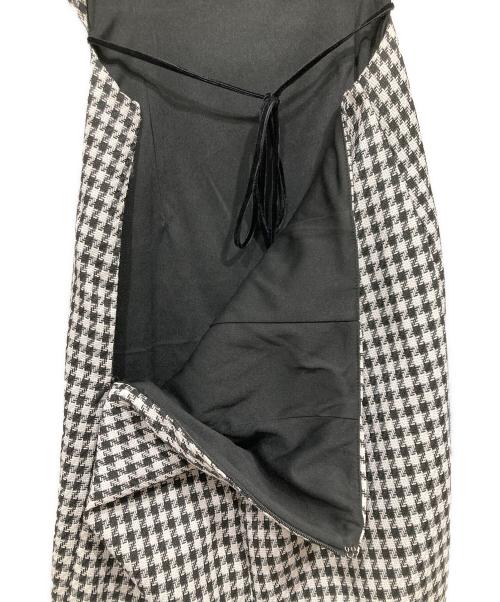 RANDY（ランディー）Randy (ランディー) Back open houndstooth ensemble ブラック サイズ:Ｍの古着・服飾アイテム