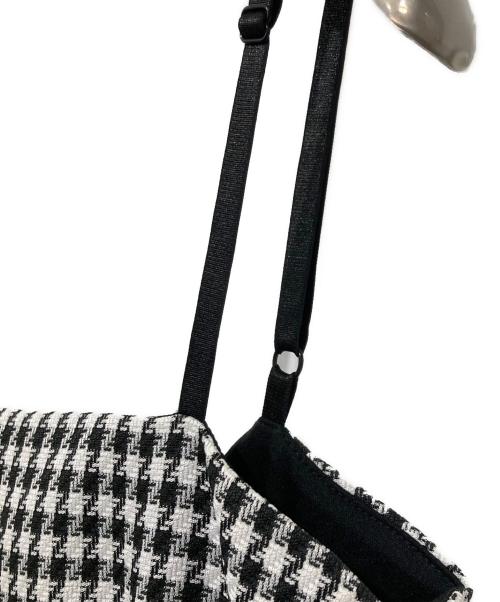 RANDY（ランディー）Randy (ランディー) Back open houndstooth ensemble ブラック サイズ:Ｍの古着・服飾アイテム