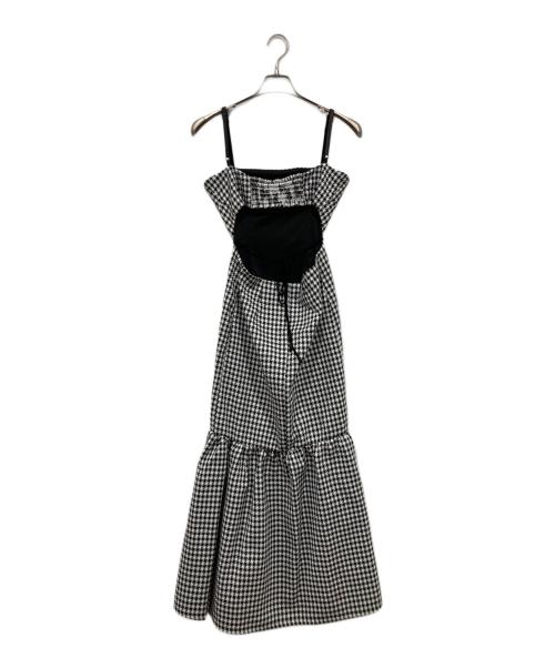 RANDY（ランディー）Randy (ランディー) Back open houndstooth ensemble ブラック サイズ:Ｍの古着・服飾アイテム