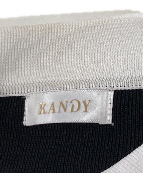 RANDY（ランディー）Randy (ランディー) Back open houndstooth ensemble ブラック サイズ:Ｍの古着・服飾アイテム