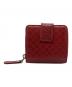 GUCCI (グッチ) マイクログッチシマ 2つ折り財布 レッド：8000円