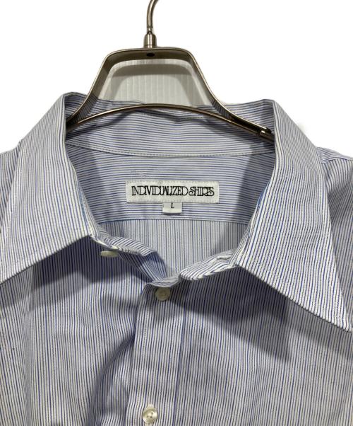 INDIVIDUALIZED SHIRTS（インディビジュアライズドシャツ）INDIVIDUALIZED SHIRTS (インディビジュアライズドシャツ) 長袖シャツ ブルー サイズ:Ｌの古着・服飾アイテム