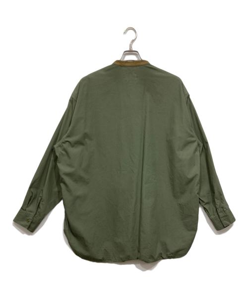 BLUE WORK（ブルーワーク）BLUE WORK (ブルーワーク) 長袖シャツ オリーブ サイズ:Mの古着・服飾アイテム