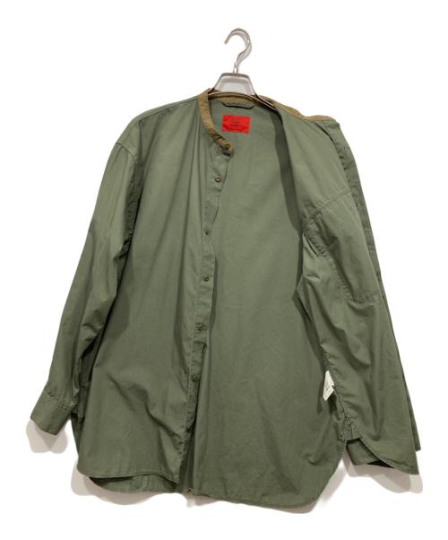 BLUE WORK（ブルーワーク）BLUE WORK (ブルーワーク) 長袖シャツ オリーブ サイズ:Mの古着・服飾アイテム