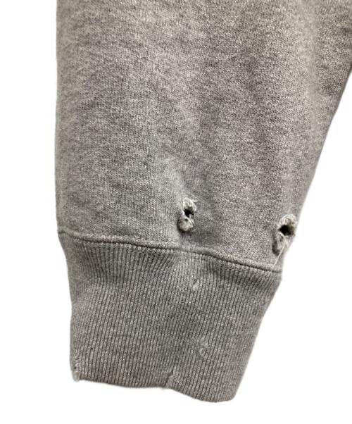 Kinema（キネマ）Kinema (キネマ) damage logo sweat/ダメージロゴ グレー サイズ:Ｌの古着・服飾アイテム