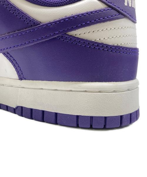 NIKE（ナイキ）NIKE (ナイキ) ローカットスニーカー /Dunk Low Retro ホワイト×パープル / Champion サイズ:27.0 未使用品の古着・服飾アイテム