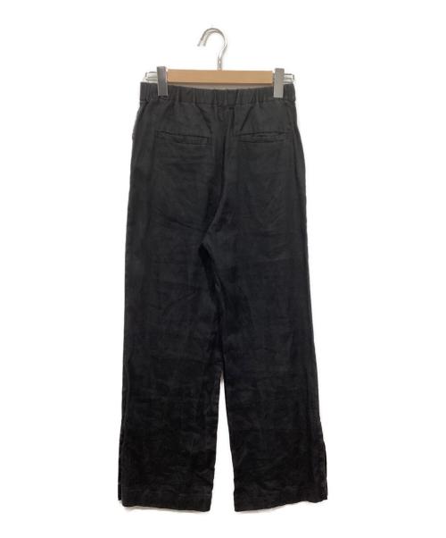 JOURNAL STANDARD relume（ジャーナルスタンダード レリューム）JOURNAL STANDARD relume (ジャーナルスタンダード レリューム) 麻スリットイージーパンツ ブラック サイズ:36の古着・服飾アイテム
