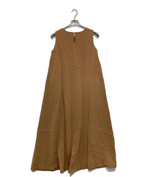 & DEAR（アンドディアー）＆ DEAR (アンドディアー) IENA取扱い ノースリーブワンピース キャメル サイズ:38の古着・服飾アイテム