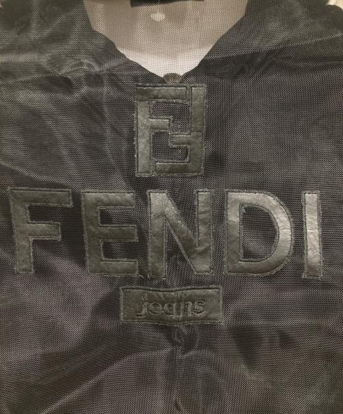 FENDI（フェンディ）FENDI (フェンディ) ロゴメッシュベスト ブラック サイズ:42の古着・服飾アイテム