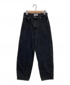 HeRIN.CYEヘリンドットサイ）の古着「デニムパンツ / - Balloon high rise denim pants」｜グレー