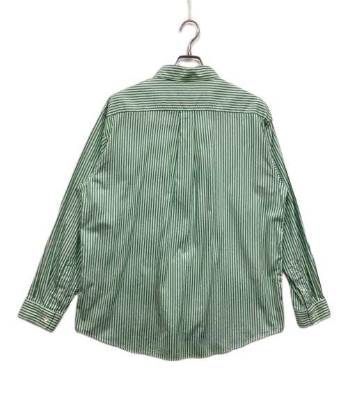 URBAN RESEARCH（アーバンリサーチ）URBAN RESEARCH (アーバンリサーチ) ライトオックス ストライプシャツ/長袖シャツ グリーン サイズ:Mの古着・服飾アイテム