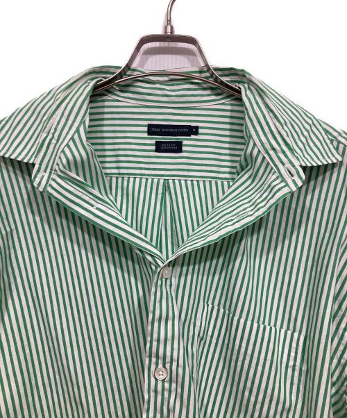 URBAN RESEARCH（アーバンリサーチ）URBAN RESEARCH (アーバンリサーチ) ライトオックス ストライプシャツ/長袖シャツ グリーン サイズ:Mの古着・服飾アイテム