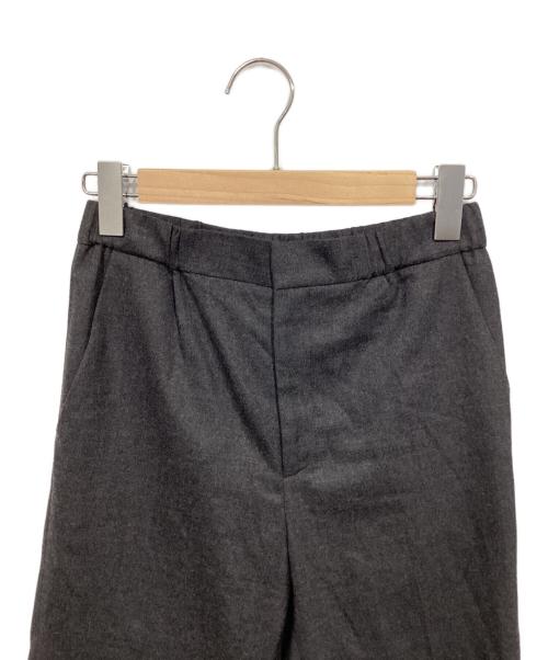 GALERIE VIE（ギャルリーヴィー）GALERIE VIE (ギャルリーヴィー) ストレッチウール シガレットパンツ グレー サイズ:34の古着・服飾アイテム