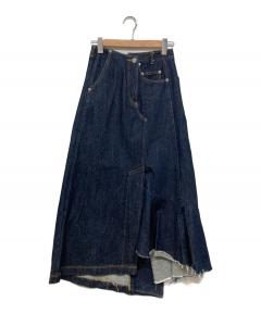 中古・古着通販】sacai (サカイ) デニムスカート インディゴ サイズ:2