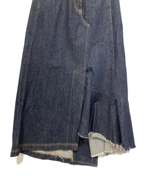 AULA（オーラ）AULA (オーラ) リメイクデニムスカート インディゴの古着・服飾アイテム