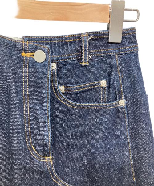 AULA（オーラ）AULA (オーラ) リメイクデニムスカート インディゴの古着・服飾アイテム