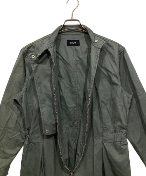 LOEFF（ロエフ）LOEFF (ロエフ) オールインワン オリーブの古着・服飾アイテム