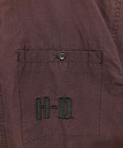HARLEY-DAVIDSON（ハーレーダビッドソン）HARLEY-DAVIDSON (ハーレーダビッドソン) スカル柄半袖シャツ パープル サイズ:XLの古着・服飾アイテム