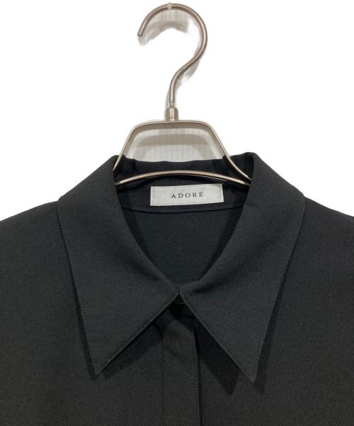 ADORE（アドーア）ADORE (アドーア) メモリートリコットワンピース ブラック サイズ:38の古着・服飾アイテム