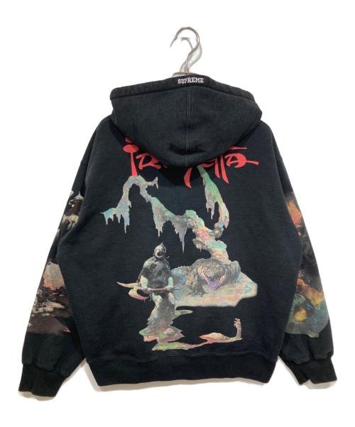 SUPREME（シュプリーム）SUPREME (シュプリーム) ジップパーカー / Frank Frazetta Zip Up Hooded Sweatshirts ブラック サイズ:Ｓの古着・服飾アイテム