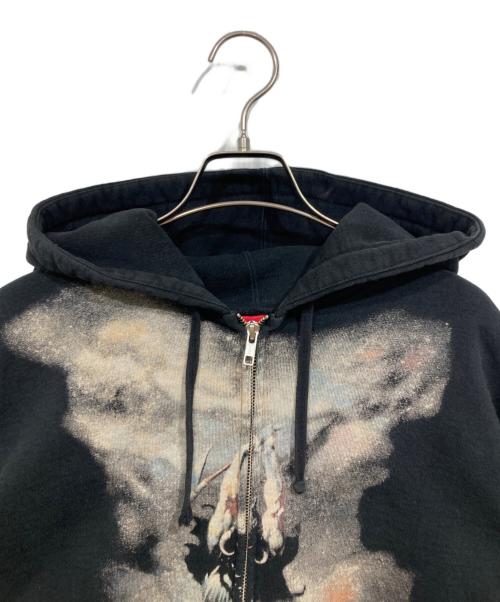 SUPREME（シュプリーム）SUPREME (シュプリーム) ジップパーカー / Frank Frazetta Zip Up Hooded Sweatshirts ブラック サイズ:Ｓの古着・服飾アイテム