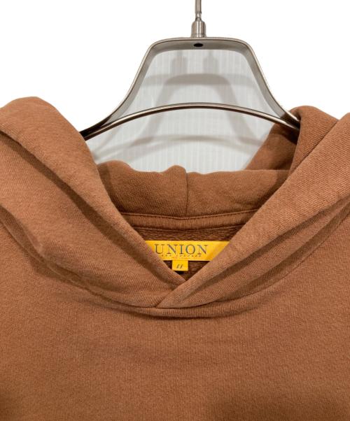 UNION（ユニオン）UNION (ユニオン) BROTHER HOOD スウェットフーディ ブラウン サイズ:2の古着・服飾アイテム