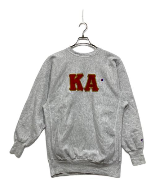 Champion REVERSE WEAVE（チャンピオン リバース ウィーブ）Champion REVERSE WEAVE (チャンピオン リバース ウィーブ) クルーネックスウェット グレー サイズ:XX-LARGEの古着・服飾アイテム