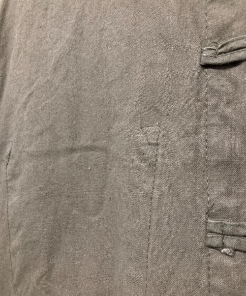 L'Anticher（ランチシェール）L'AntiCher (ランチシェール) フレンチチャイナシャツ オリーブ サイズ:64の古着・服飾アイテム