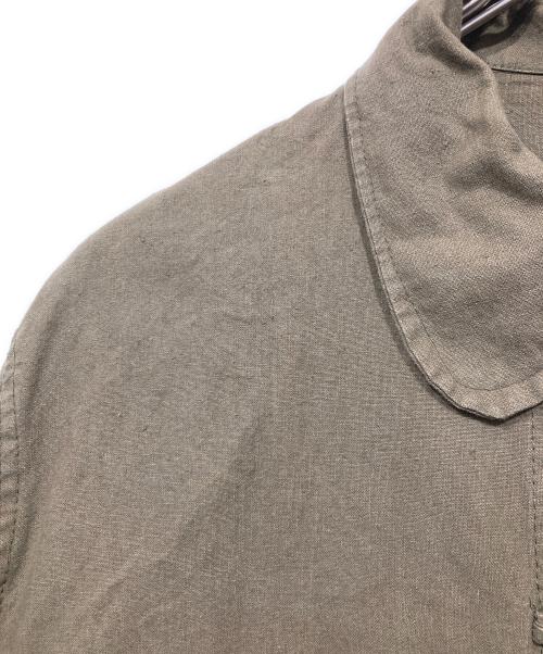 L'Anticher（ランチシェール）L'AntiCher (ランチシェール) フレンチチャイナシャツ オリーブ サイズ:64の古着・服飾アイテム