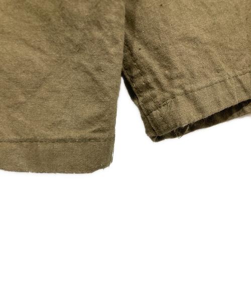 L'Anticher（ランチシェール）L'AntiCher (ランチシェール) フレンチチャイナシャツ オリーブ サイズ:64の古着・服飾アイテム