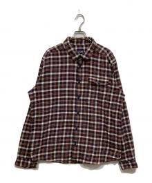 Patagonia（パタゴニア）の古着「チェックシャツ」｜ネイビー×ベージュ