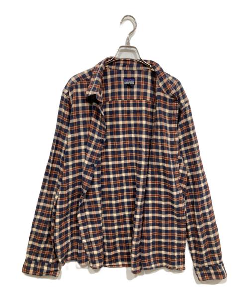 Patagonia（パタゴニア）Patagonia (パタゴニア) チェックシャツ ネイビー×ベージュ サイズ:Lの古着・服飾アイテム